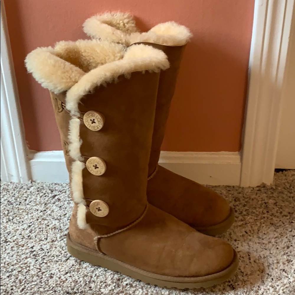 Tall Triple Button UGG Boots